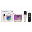 Parlante Portátil Bluetooth Karaoke Mini 1 Micrófono Luz Rgb