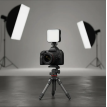 Mini Panel Led Rgb Camara Celular Video Compacta Portatil Negro Rgb Influencer Streaming Fotografia Recargable Usb 30 Led