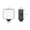Mini Panel Led Rgb Camara Celular Video Compacta Portatil Negro Rgb Influencer Streaming Fotografia Recargable Usb 30 Led