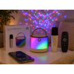 Parlante Portátil Bluetooth Karaoke Mini 1 Micrófono Luz Rgb
