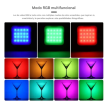 Mini Panel Led Rgb Camara Celular Video Compacta Portatil Negro Rgb Influencer Streaming Fotografia Recargable Usb 30 Led